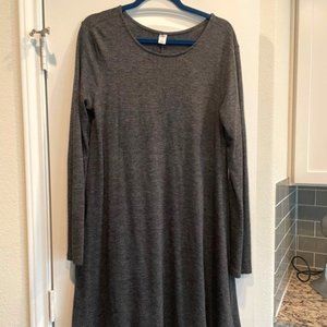 Old Navy Dark Gray Swing Dress - Women's Size L